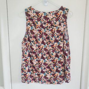 Torrid Women's Tank Top Size 0 Large Floral Multicolor Sleeveless Tunic